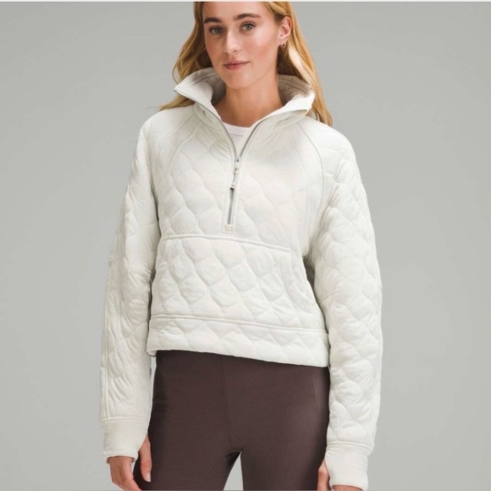 Lululemon Scuba Oversized Quilted Half Zip